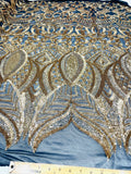 Royalty Sequin Damask Fabric 54” Wide| New Creations Fabric & Foam Inc. - New Creations Fabric & Foam Inc