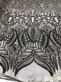 Royalty Sequin Damask Fabric 54” Wide| New Creations Fabric & Foam Inc. - New Creations Fabric & Foam Inc