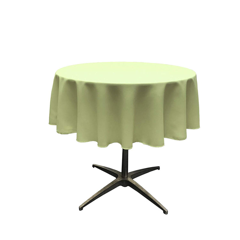 36" Round Polyester Poplin Table Overlay Good For A 24" Round Table With a 6" Round Drop Around