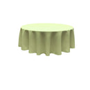 90" ROUND POLY POPPLIN SEAMLESS TABLECLOTH