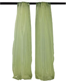 5 Feet Wide  x 10 Feet High, Polyester Sheer Mirror Organza Backdrop Drape, Curtain Panels, Room Divider, 1 Pair.