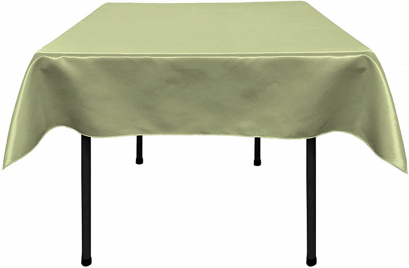 58" SQUARE BRIDAL SATIN TABLECLOTH