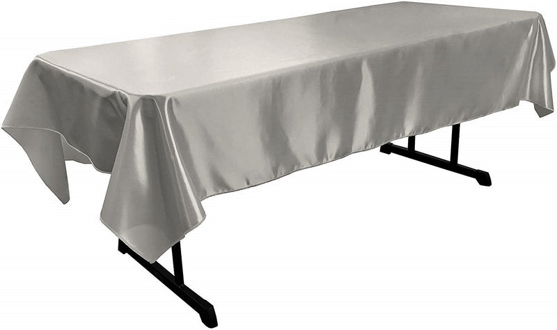 RECTANGULAR BRIDAL SATIN TABLECLOTH (58" x 144" inch)