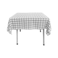 48" x 48" Square Tablecloth for 36" Square Small Coffee Table with 6" Drop, Polyester Checkered Gingham Plaid Table Overlay