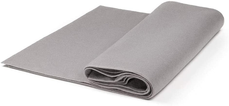 Silver Gray Craft Felt by The Yard 72" Wide, School craft-Poker Table Fabric, Sewing Projects.