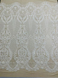Small Damask Pattern Sequin Fabric 54” Wide| New Creations Fabric & Foam Inc. - New Creations Fabric & Foam Inc