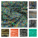 Swords Design Iridescent Sequins Burning Man Costume Craft Fabric Sold By The Yard. - New Creations Fabric & Foam Inc