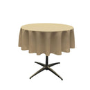 42" ROUND POLYESTER POPLIN TABLECLOTH