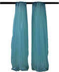 5 Feet Wide  x 9 Feet High, Polyester Sheer Mirror Organza Backdrop Drape, Curtain Panels, Room Divider, 1 Pair.