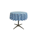 36" ROUND TABLECLOTH POLYESTER CHECKERED