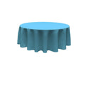 120" Round Polyester Poplin Seamless Tablecloth - Wedding Decoration Tablecloth