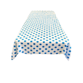 45" x 45" Square Big Polka Dot Poly Cotton Tablecloth