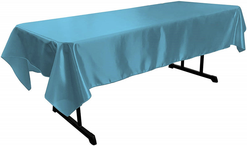 58" x 144" Rectangular Polyester Bridal Satin Table Tablecloth