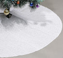 48" Round Decorative Sequins Tree Skirt for Christmas/Thanksgiving Day