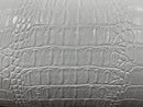 53/54" Wide Gator Fake Leather Upholstery, 3-D Crocodile Skin Texture Faux Leather PVC Vinyl Fabric By The Yard