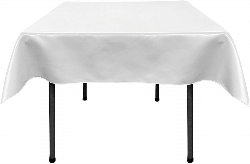 58" SQUARE BRIDAL SATIN TABLECLOTH