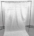 5 Feet Wide Damask Flocking Taffeta Backdrop Drape Curtain Panel, 1 Panel