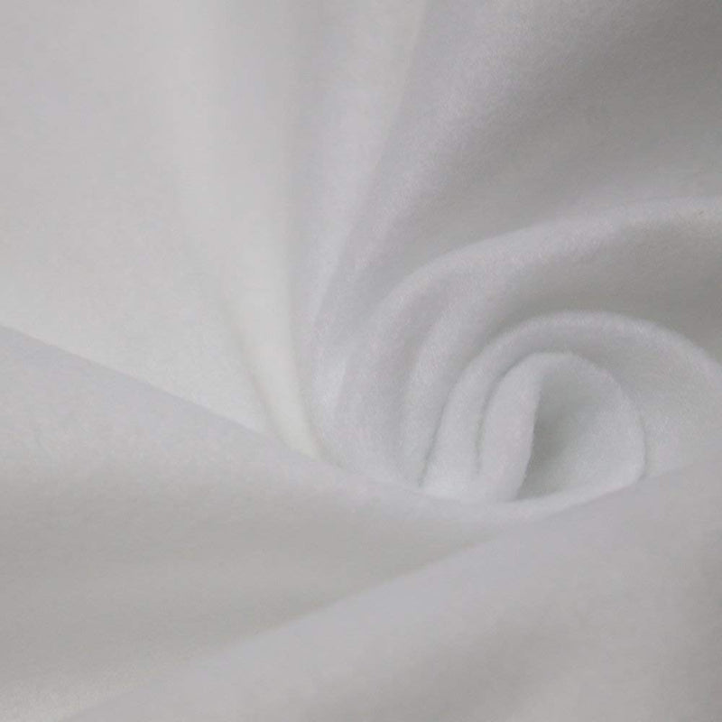  Acrylic Felt Fabric White / 72 Wide/Sold by The Yard