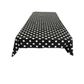 36" x 36" Square Small Polka Dot Poly Cotton Tablecloth