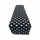 12" Wide x 120" Long, Polka Dot Print Broadcloth Poly Cotton Table Runner