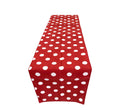 12" Wide x 108" Long, Polka Dot Print Broadcloth Poly Cotton Table Runner