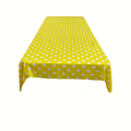 45" x 45" Square Big Polka Dot Poly Cotton Tablecloth