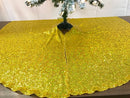 48" Round Decorative Sequins Tree Skirt for Christmas/Thanksgiving Day