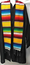 5" Wide by 76" Long Authentic Mexican Serape Graduation Stole Sash