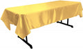 58" x 144" Rectangular Polyester Bridal Satin Table Tablecloth